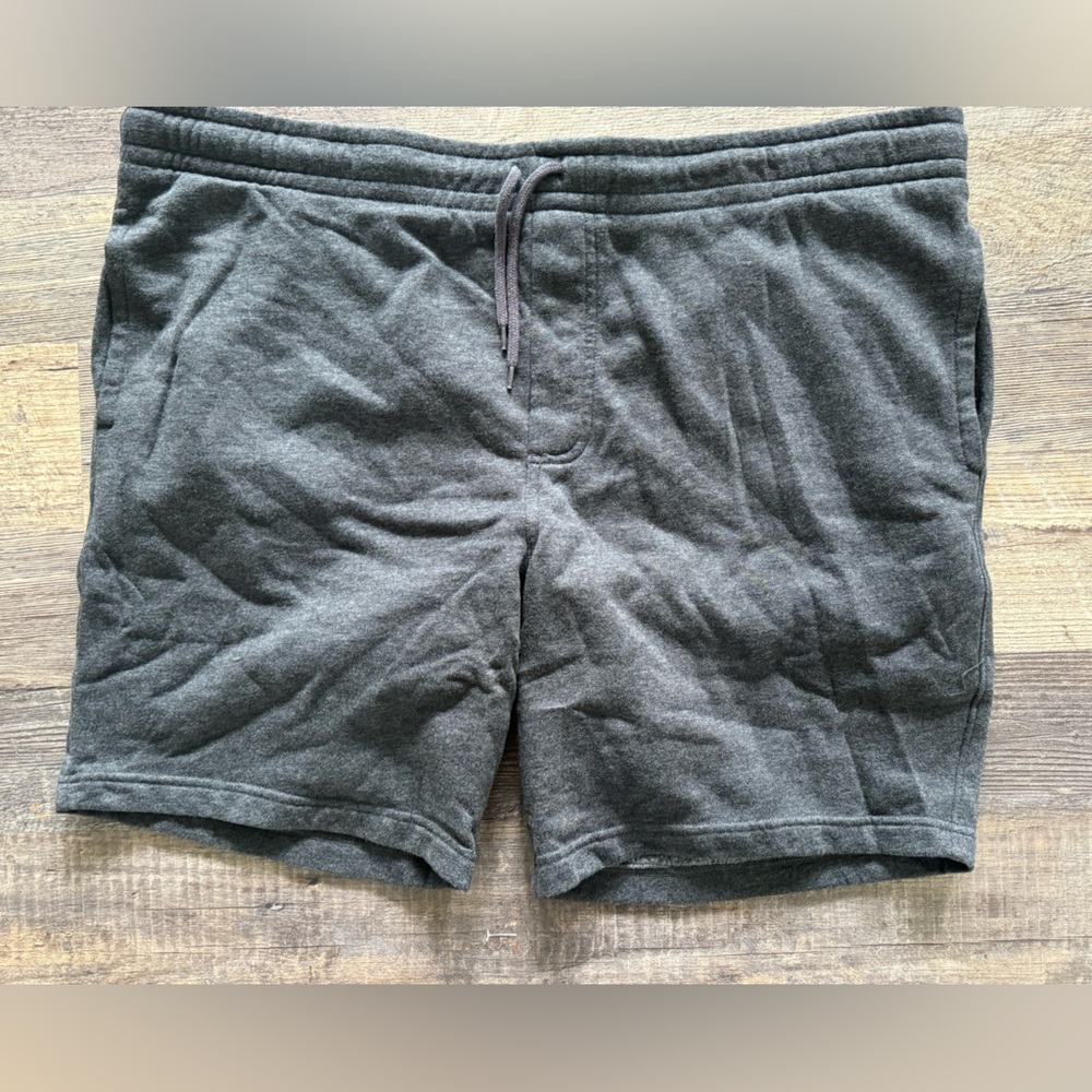 NEW Goodfellow GRAY 8.5” Soft fleece knit shorts relaxed fit elastic XXL‎